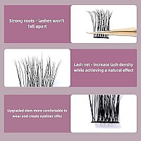 Quewel Cluster Lashes 72 Pcs Wide Stem Individual Lashes Cd Curl 816Mm Length Diy Eyelash Extension False Eyelashes Soft For P