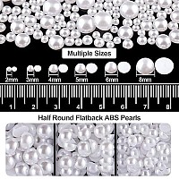 3 Boxes Of Flat Back Nail Art Crystal Rhinestonespearl Set 8 Colorfulab Rhinestonehalf Round White Pearl With Picker Pencil A