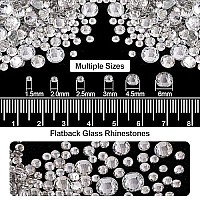 4 Boxes Of Flat Back Nail Art Crystal Rhinestonespearl Set 11 Colorfultransparent White Rhinestonehalf Round White Pearl With