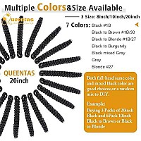 Queentas 6Packs 20Inch 8Mm Short Crochet Braiding Carrie Curl Crochet Hair For Women Synthetic Crochet Braids Synthetic Braiding