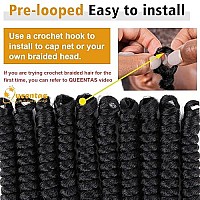 Queentas 6Packs 20Inch 8Mm Short Crochet Braiding Carrie Curl Crochet Hair For Women Synthetic Crochet Braids Synthetic Braiding