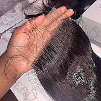 Uneed 5X5 Closure Straight Closure Invisible Ultrathin Hd Lace Closure Free Part 12A Brazilian Virgin Human Hair Frontal Closur