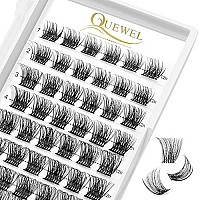 Quewel Lash Clusters 72 Pcs Wide Stem Cluster Lashes 12Mm Diy Eyelash Extension Individual False Eyelashes Soft Do Not Break F