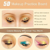 Makeup Practice Face Silicone Makeup Practice Board Face Eyes Makeup Mannequin For Makeup Artists And Beginners With Makeup B