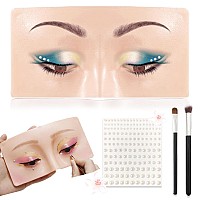 Makeup Practice Face Silicone Makeup Face Practice Board Makeup Mannequin Face For Makeup Artists And Beginners Come With Eye