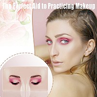 Makeup Practice Face Silicone Makeup Face Practice Board Makeup Mannequin Face For Makeup Artists And Beginners Come With Eye