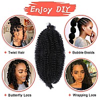 Marley Hair 10 Inch 7 Packs Pre Separated Springy Afro Twist Hair Marley Twist Braiding Hair For Faux Locs Crochet Hair Pre Fluf