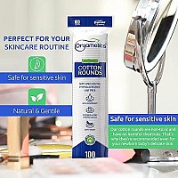 Orgametics Cotton Rounds 100 Natural Turkish Cotton Premium Makeup Remover And Facial Cleansing Round Pads Lint Free Hypoall