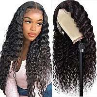 Uesoels T Part Human Hair Lace Front Wigs For Black Women 180 Density Glueless 13X6X1 Deep Wave Human Hair Pre Plucked With Baby