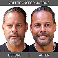 Volt Grooming Instant Beard Color Single Pack Smudge And Water Resistant Quick Drying Brush On Color For Beards Mustaches An