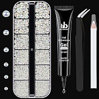 Nail Art Rhinestone Glue Gelflatback Gems Accessories Kit 1 Tube Of 15Ml Rhinestone Gel Glueuvled Needed1 Box Of Flatback