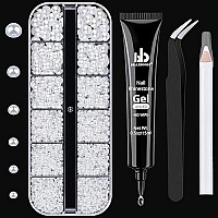 Nail Art Rhinestone Glue Gelflatback Gems Accessories Kit 1 Tube Of 15Ml Rhinestone Gel Glueuvled Needed1 Box Of Flatback