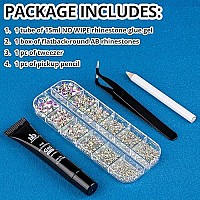 Nail Art Rhinestone Glue Gelflatback Gems Accessories Kit 1 Tube Of 15Ml Rhinestone Gel Glueuvled Needed1 Box Of Flatback