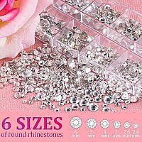 4 Boxes Flat Back Rhinestonepearls Kits Flatback Round Glass Crystal Clear Gemscolorfulabwhiteabbeigeab Half Round Pearls Wi