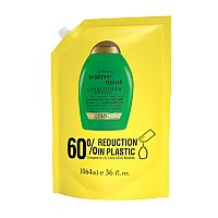 Ogx Hydrating Teatree Mint Conditioner Refill Pouch For Strong Healthylooking Hair 36 Fl Oz