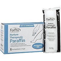 Forpro Professional Collection Nurture Paraffin Wax Refill Fragrance Free Six 1Pound Paraffin Blocks Nongreasy Moisturizin