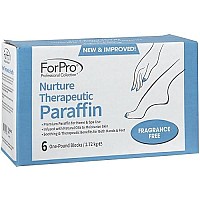 Forpro Professional Collection Nurture Paraffin Wax Refill Fragrance Free Six 1Pound Paraffin Blocks Nongreasy Moisturizin