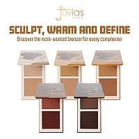 Juvias Place Bronzed Duo Bronzer Deep Dark Soft Matte Bronzer Contour Powder Bronzer Pressed Powder Longwearing Buildab