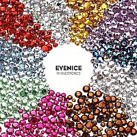 2 Packs Of Flatback Rhinestones 5660 Pcs Colorful Nail Art Rhinestones Flatback Crystal Colorful With Picker Pencil And Tweezer