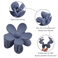 Hair Claw Clips 6Pcs Matte Flower Claw Clips Large Hair Clips For Women Thick Hair Big Cute Dasiy Hair Clips Non Slip Strong