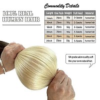 Tape In Hair Extensions 18Inch Flax Brown To Platinum Blonde Seamless Double Sided Invisible Real Human Hair Extensions Tape Ins