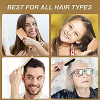 Boar Bristle Hair Brush 100 Pure Boar Bristle Paddle Brush For Women Men Kids Thin Fine Long Curly Or Any Type Of Hair Res