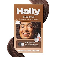 Hally Hair Color Cloud Hair Dye Cola Coaster Demipermanent Foam Hair Color For Women Men Messfree Longlasting Hair