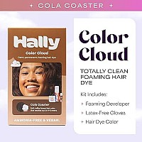 Hally Hair Color Cloud Hair Dye Cola Coaster Demipermanent Foam Hair Color For Women Men Messfree Longlasting Hair