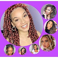 Passion Twist Crochet Hair For Black Women 12 Inch Passion Twist Hair For Butterfly Locs 2 Pack Water Wave Crochet Hair Curly Cr