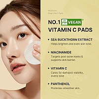 Medicube Deep Vita C Facial Pads Vitamin C Toner Pads For Uneven Skin Tone 500 000Ppm Of Vitamin Water 3 Types Of Vitamin H