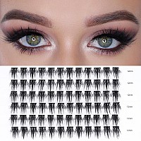 Lankiz Diy Lash Extensions 72Pcs Lash Cluster 12Mm Individual Eyelash Extensions At Home Superfine Band Soft Lash Clusters Di