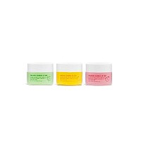 W7 Sweet Dreams Overnight Lip Mask Trio Strawberry Apple Grapefruit Flavor 3 Pack Vitamin E Aloe Vera And Grape Seed Oil