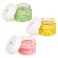 W7 Sweet Dreams Overnight Lip Mask Trio Strawberry Apple Grapefruit Flavor 3 Pack Vitamin E Aloe Vera And Grape Seed Oil