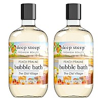 Deep Steep Bubble Bath 17 Ounce Pack Of 2 Peach Praline