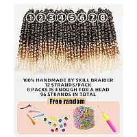 10 Inch 8 Packs Pretwisted Pre Looped Passion Twist Crochet Hair For Black Women And Kidsombre Grey To Blonde Offwhite3 Tones