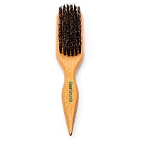 Grannaturals Boar Bristle Slick Back Hair Brush For Sleek Ponytail Bun Smoothing Baby Hairs Flyaways Edge Control Backcomb