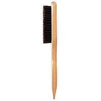 Grannaturals Boar Bristle Slick Back Hair Brush For Sleek Ponytail Bun Smoothing Baby Hairs Flyaways Edge Control Backcomb