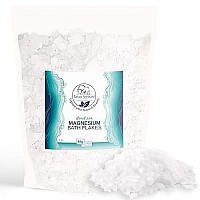 Natural Elephant Dead Sea Magnesium Bath Flakes 1 Lb Bag 16 Oz Pure Magnesium Chloride Soak For Body And Foot Ideal For A