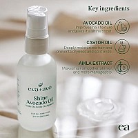 Evaavo Avocado Oil For Hair Hydrating Hair Oil With Avocado And Castor Oil Paraben And Sulfatefree Reduces Frizz And Res