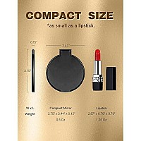 Qislee Compact Mirror Bulk Round Makeup Mirror For Purse Set Of 4 White