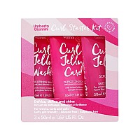 Umberto Giannini Curl Jelly Starter Kit Travel Size Curl Scrunching Jelly Curl Jelly Wash Shampoo Curl Jelly Care Condition