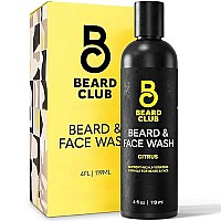 Beard Club Citrus Beard Face Wash Allinone Cleanser Softens Nourishes Facial Hair Hydrates Cleans Skin Paraben Su