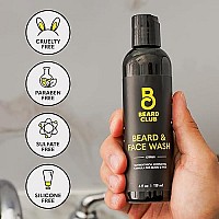 Beard Club Citrus Beard Face Wash Allinone Cleanser Softens Nourishes Facial Hair Hydrates Cleans Skin Paraben Su