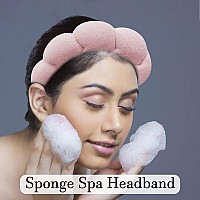 Spa Makeup Headband For Washing Face Sponge Skincare Face Wash Headbands For Women Girls Bubble Soft Terry Towel Cloth Hair B