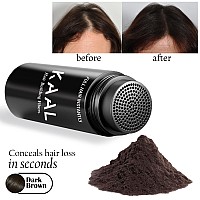 Kaal Hair Fiber Hair Fibers For Thinning Hair For Women Men 097 Oz Dark Brown Hair Building Fibers Completely Conceals