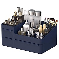 Makeup Organizer With Drawers Countertop Organizer For Vanity Bathroom And Bedroom Desk Cosmetics Display Case Desktop Dresser