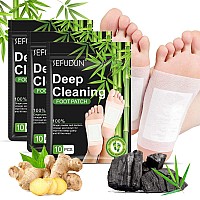 30Pcs Deep Cleansing Foot Pads Adhesive Sheets For Foot And Body Care Better Natural Ginger Powder Bamboo Vinegar Foot Patches