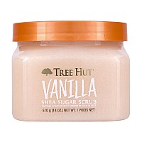 Tree Hut Vanilla Shea Sugar Exfoliating Hydrating Body Scrub 18 Oz