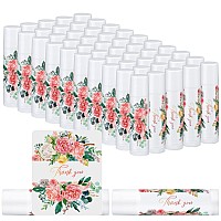 Siifert 50 Pack Floral Employee Appreciation Gifts Bulk Lip Balms Favors Small Thank You Gifts Bridal Baby Shower Wedding Favors