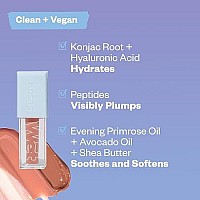 Kosas Wet Lip Oil Gloss Hydrating Lip Plumping Treatment With Hyaluronic Acid Peptides Nonsticky Finish Exposed